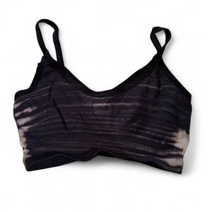 FP Movement by Free People Black Tie-Dye Women's Sports Bralette